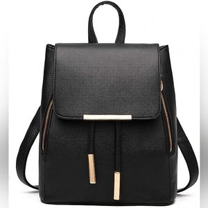 Black Shoulder Bag Backpack